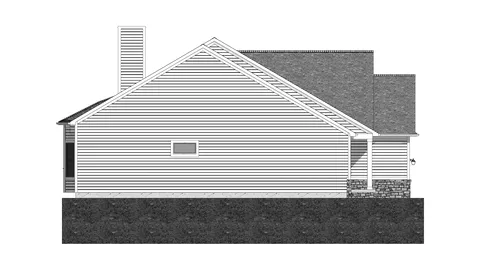 The Bromley house plan, exterior view 4